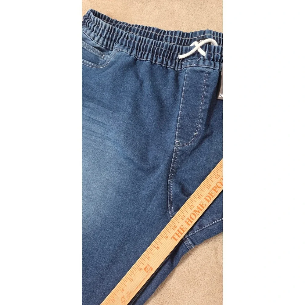 Big Dude Denim Jean Shorts Men's 52 Big And Tall Dark Wash Blue 10